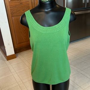 Talbots Green sleeveless sweater